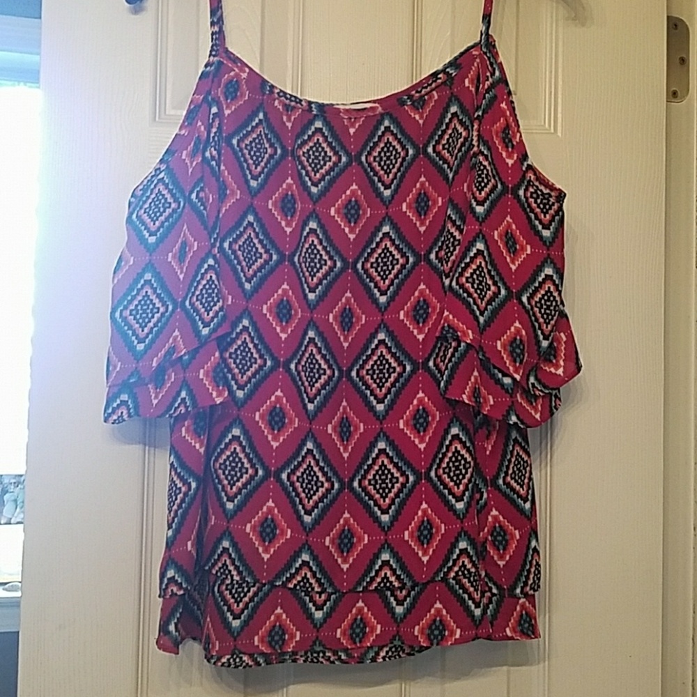 Size medium off shoulder casual shirt.